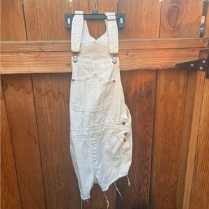 Old Navy Light Tan Denim Overalls